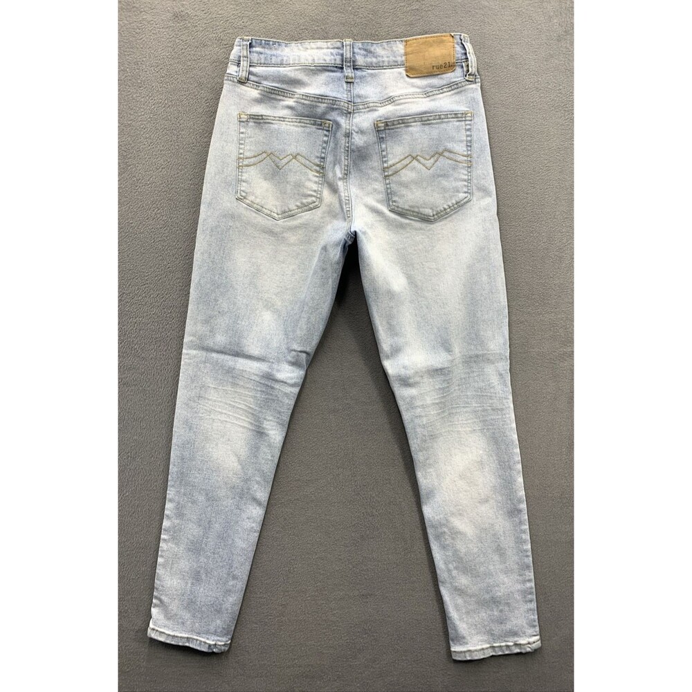 Rue 21 Denim Jeans Men's Size 30X30 Sky Blue Slim Taper Supreme Flex - Picture 2 of 16